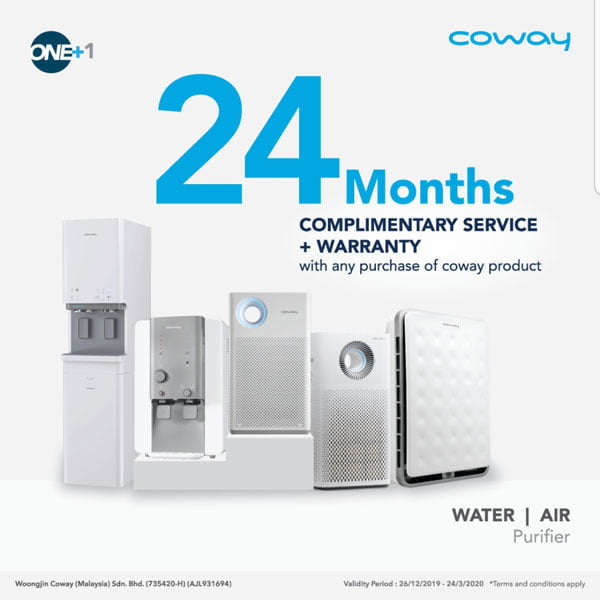 promosi beli tunai percuma 2 tahun servis coway